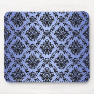 Baroque Blue Gothic Victoriaans Mousepad Muismat