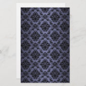 Baroque Blue Victoriaans Scrapbook Paper Briefpapier (Voorkant / Achterkant)