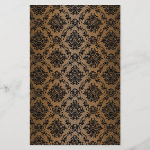 Baroque Brown Victoriaans Scrapbook Paper