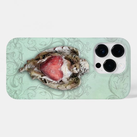  Baroque Cherub met hart Case-Mate iPhone Case (Achterkant (horizontaal))