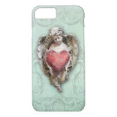 Baroque Cherub met hart Case-Mate iPhone Case (Achterkant)