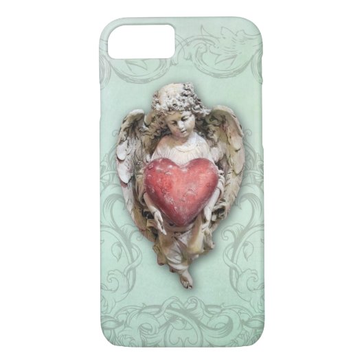  Baroque Cherub met hart Case-Mate iPhone Case (Achterkant)