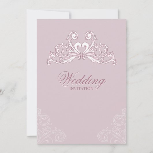 Baroque Classic bruiloft Kaart (Voorkant)