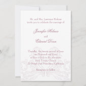 Baroque Classic bruiloft Kaart (Achterkant)