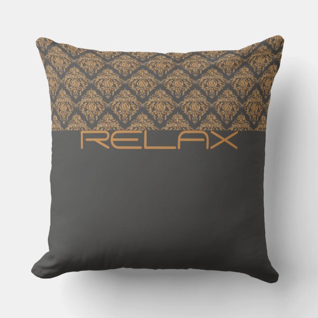Baroque Damask - Pillow Kussen (Voorkant)