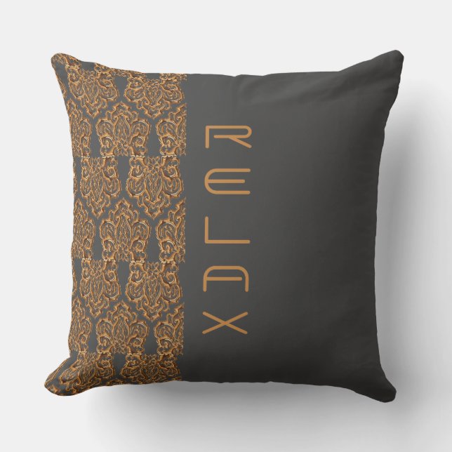 Baroque Damask - Pillow Kussen (Voorkant)