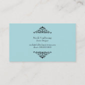 Baroque Damask Visitekaartje (Achterkant)