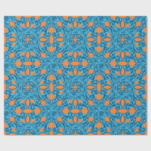 Baroque Dandy Wrapping Paper Cadeaupapier (Vlak)