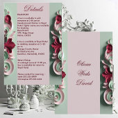 Baroque Elegance Floral Motifs Acanthus Swirls  Informatiekaartje