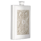 Baroque Elegant Topography Vintage Ivory Monogram Flacon (Rechts)