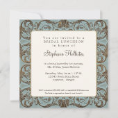  Baroque Elegant Vrijgezellenfeest Luncheon Kaart (Voorkant)