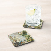 Baroque Era Atlas Frontispiece World Wereldbol Drankjes Onderzetter (Rechterzijde)