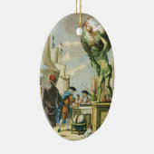  Baroque Era Atlas Frontispiece World Wereldbol Keramisch Ornament (Rechts)