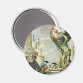 Baroque Era Atlas Frontispiece World Wereldbol Magneet (Voorkant / Achterkant)