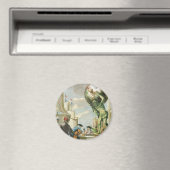 Baroque Era Atlas Frontispiece World Wereldbol Magneet (Insitu (Vaatwasser))