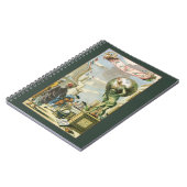  Baroque Era Atlas Frontispiece World Wereldbol Notitieboek (Linkerzijde)