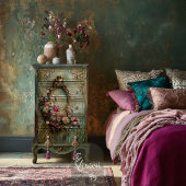 Baroque Ethereal Hummingbird Oval Frame & Floral Tissuepapier