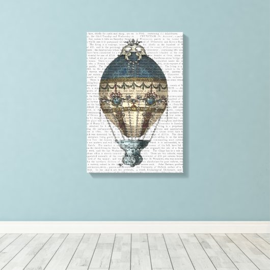 Baroque Fantasy Ballon 2 Canvas Afdruk (Insitu (Houten vloer))