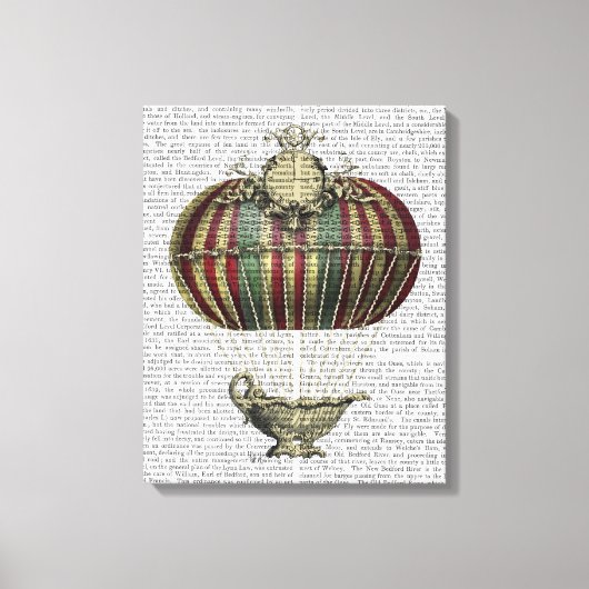 Baroque Fantasy-ballon Canvas Afdruk (Voorkant)