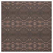 Baroque Faux Leather Brown Pattern Stof (Swatch)