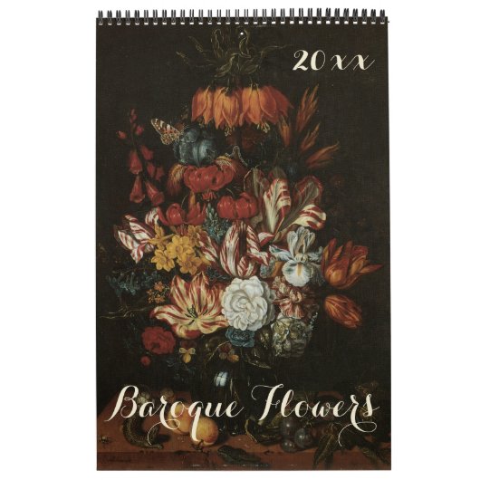 Baroque Fine Art, stilstaande bloemen Kalender (Hoes)