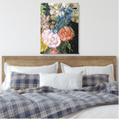 Baroque Floral - Bouquet Canvas Afdruk (Insitu (Slaapkamer))