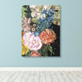Baroque Floral - Bouquet Canvas Afdruk (Insitu (Houten vloer))