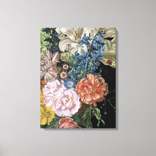 Baroque Floral - Bouquet Canvas Afdruk (Voorkant)