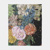 Baroque Floral - Bouquet Fleece Deken (Voorkant)