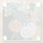 Baroque Floral - Bouquet Glazen Onderzetter (Achterkant)