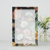 Baroque Floral - Bouquet of Flowers Briefpapier (Staand voorkant)