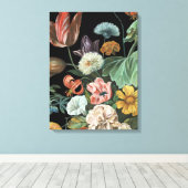 Baroque Floral - Bouquet of Flowers Canvas Afdruk (Insitu (Houten vloer))