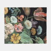 Baroque Floral - Bouquet of Flowers Fleece Deken (Voorkant (Horizontaal))