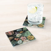 Baroque Floral - Bouquet of Flowers Glazen Onderzetter (Schuin)