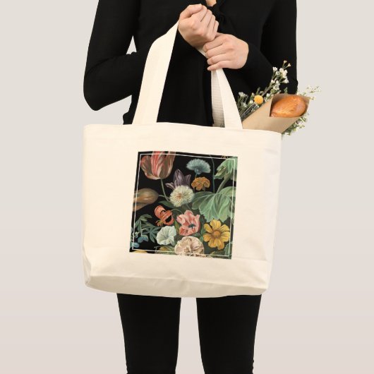 Baroque Floral - Bouquet of Flowers Grote Tote Bag (Voorkant (product))