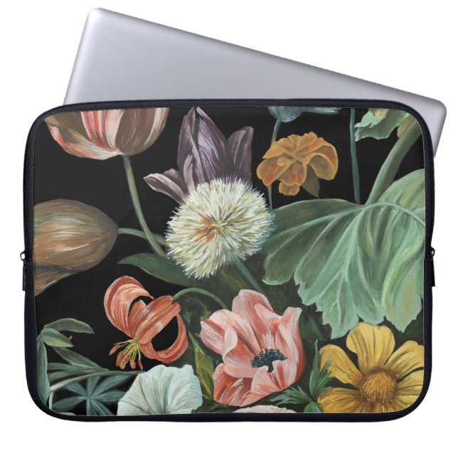 Baroque Floral - Bouquet of Flowers Laptop Sleeve (Voorkant)