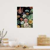 Baroque Floral - Bouquet of Flowers Poster (Keuken)