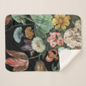 Baroque Floral - Bouquet of Flowers Sherpa Deken (Voorkant (horizontaal))