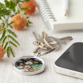 Baroque Floral - Bouquet of Flowers Sleutelhanger (Zijkant)