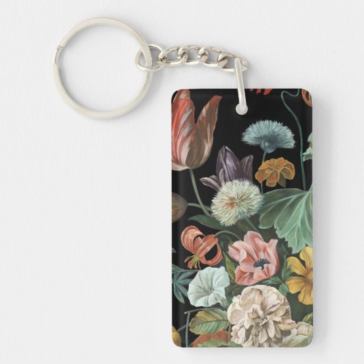 Baroque Floral - Bouquet of Flowers Sleutelhanger (Voorkant)