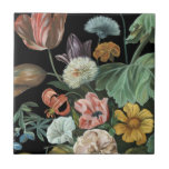 Baroque Floral - Bouquet of Flowers Tegeltje<br><div class="desc">Baroque Floral I van Melissa Wang. Met een grote verscheidenheid aan heldere bloemen in een barokachtige stijl.</div>