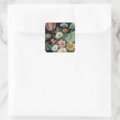 Baroque Floral - Bouquet of Flowers Vierkante Sticker (Tas)
