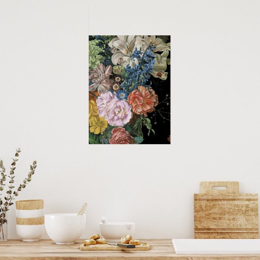 Baroque Floral - Bouquet Poster (Keuken)