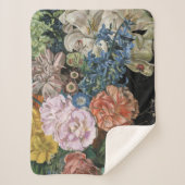 Baroque Floral - Bouquet Sherpa Deken (Voorkant)