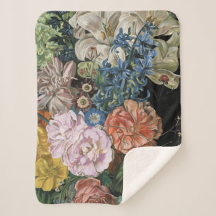 Baroque Floral - Bouquet Sherpa Deken