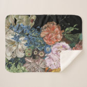 Baroque Floral - Bouquet Sherpa Deken (Voorkant (horizontaal))