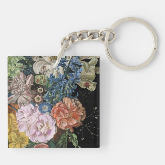 Baroque Floral - Bouquet Sleutelhanger (Achterkant)
