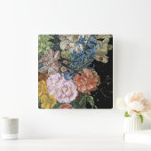 Baroque Floral - Bouquet Vierkante Klok (Huis)