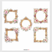 Baroque Floral Frame Sticker Sheet (Vel)