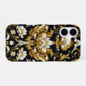 Baroque Floral iPhone 16 Hoesje (Achterkant horizontaal)